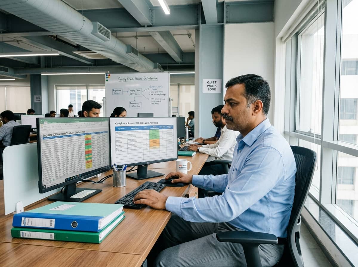 Clerks supplied by Aradhya Manpower at a plant in the Indore–Pithampur belt
