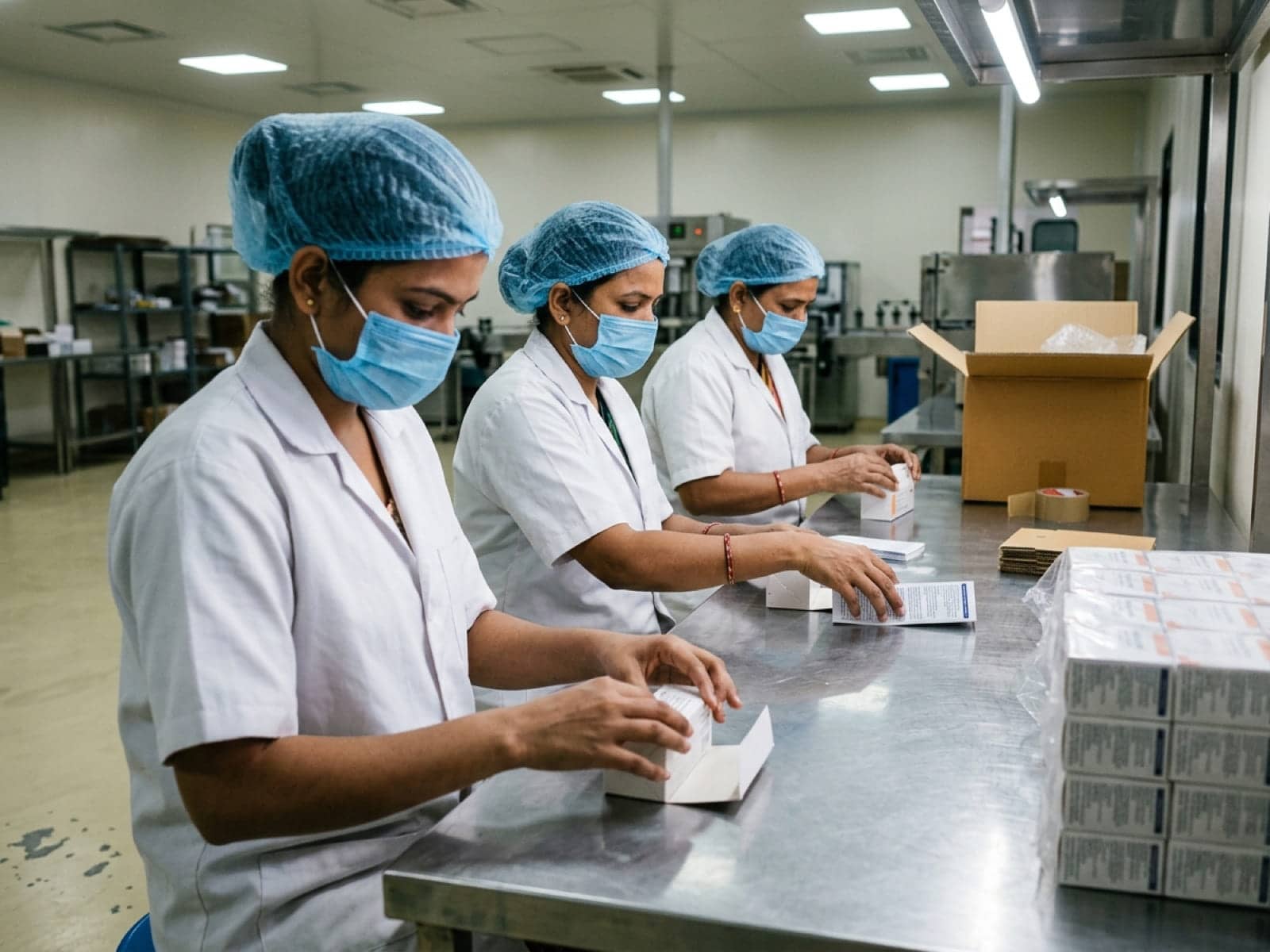 Packing Staff supplied by Aradhya Manpower at a plant in the Indore–Pithampur belt